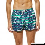 Beach Shorts for Men Quick Dry Men Breathable Trunks Pant Stripe Leaves Print Swimwear Beach Shorts Slim Wear Green B07NY35BWC